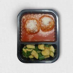 Albondigas de pollo con salsa de tomate